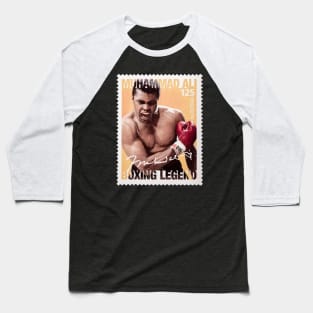 Muhammad Ali Postage Stamp Baseball T-Shirt